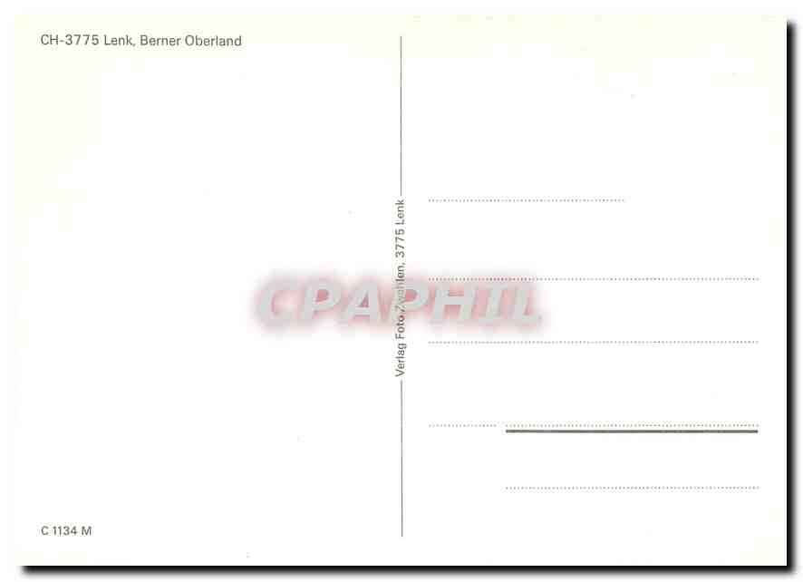 CPM Lenk Berner Oberland — Verso