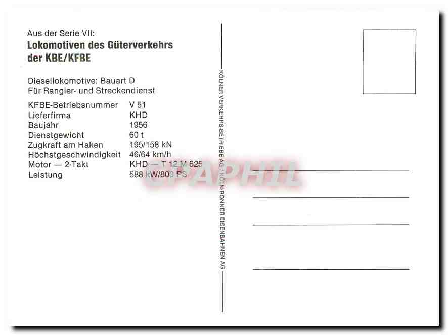 CPM KBE KFBE — Rückseite