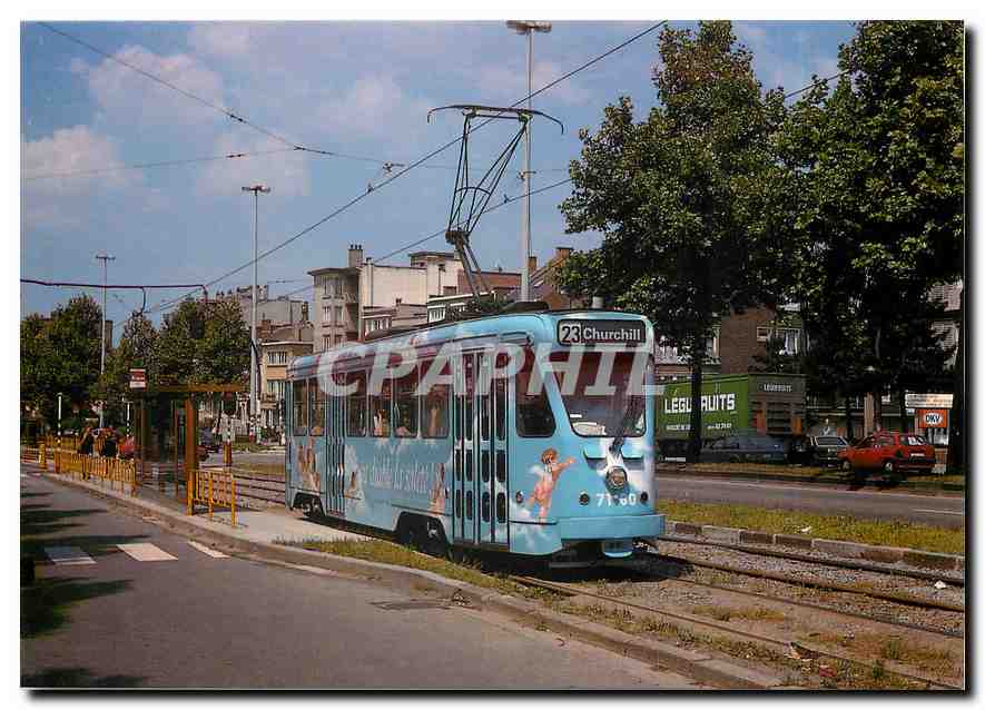 CPM Motrice 7160 de la STIB 1970