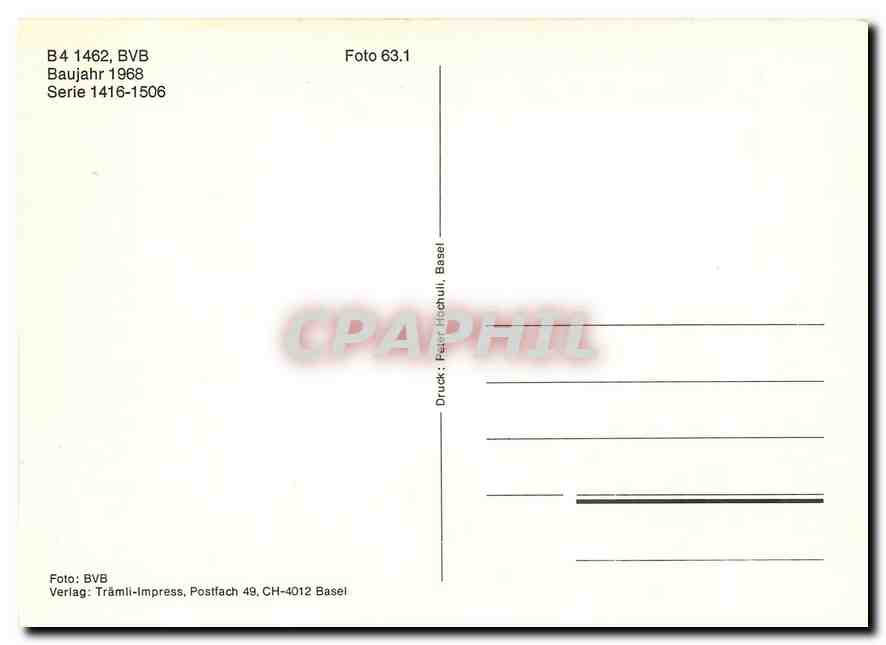 CPM B4 1462 BVB — Rückseite
