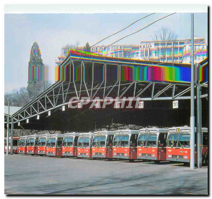 CPM Les Autobus de Geneve Suisse Depot Jonction 