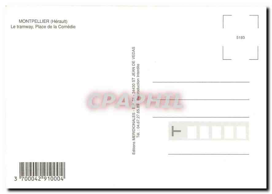 CPM Montpellier Herault  — Verso