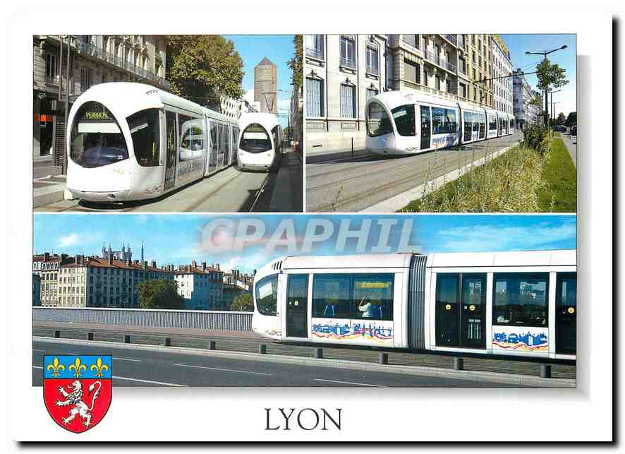 CPM Lyon Rhone Le Tramway 