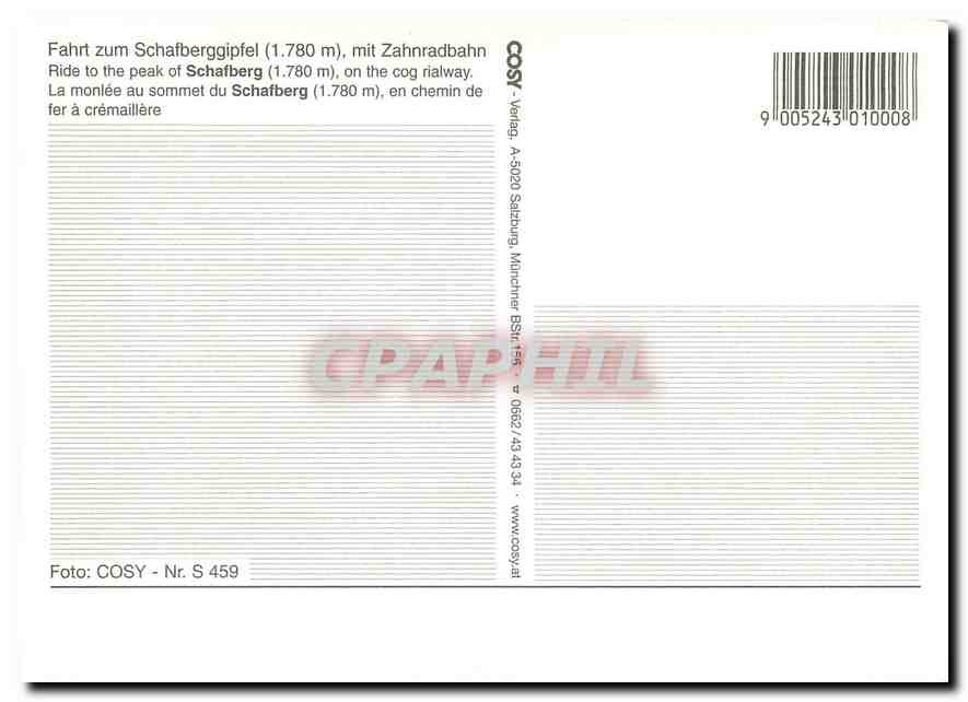 CPM Schafberggipfel  — Verso