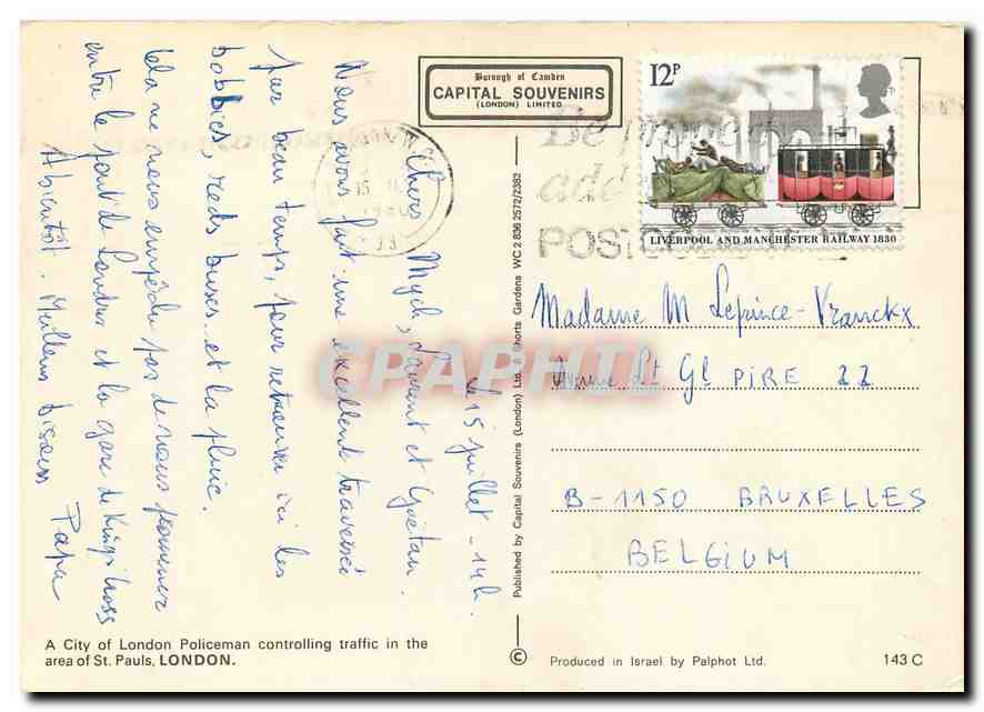 CPM A City of London Policeman  — Verso