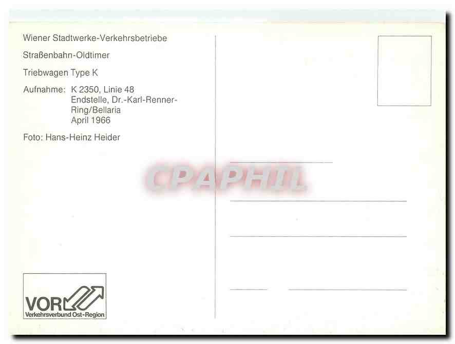 CPM Wien Type K — Verso