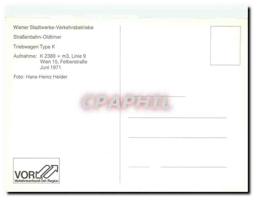 CPM Wien Type K — Rückseite