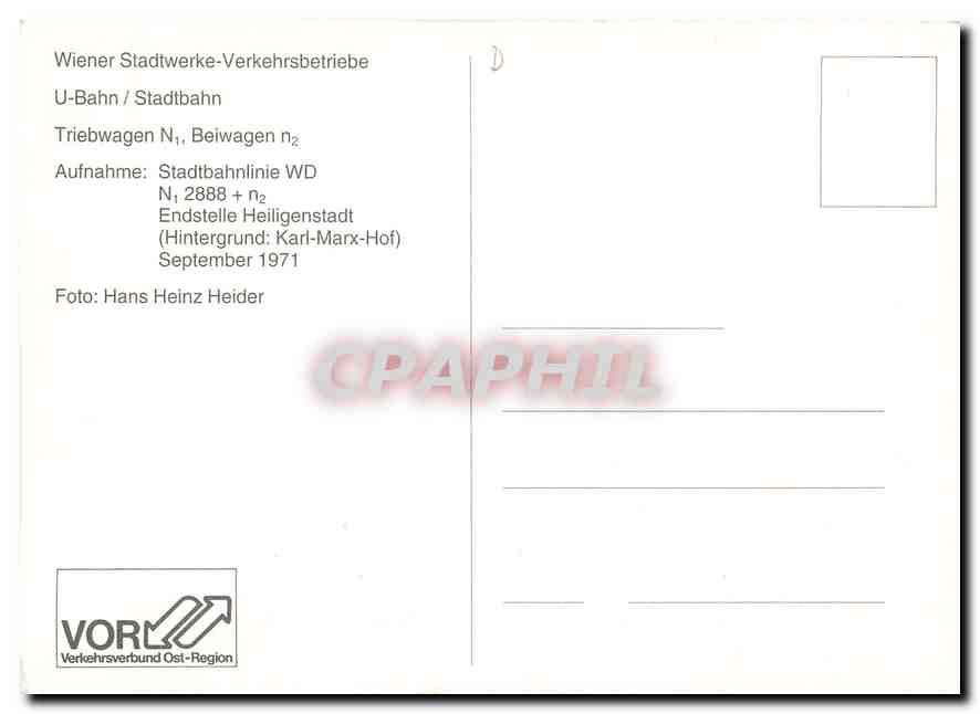 CPM U Bahn Wien — Rückseite