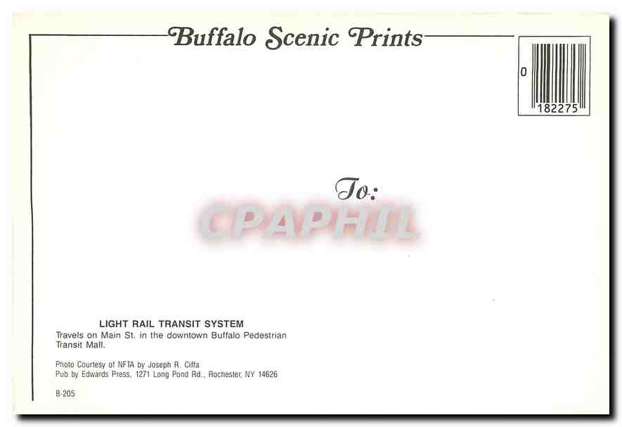 CPM Buffalos Metro Rail  — Rückseite