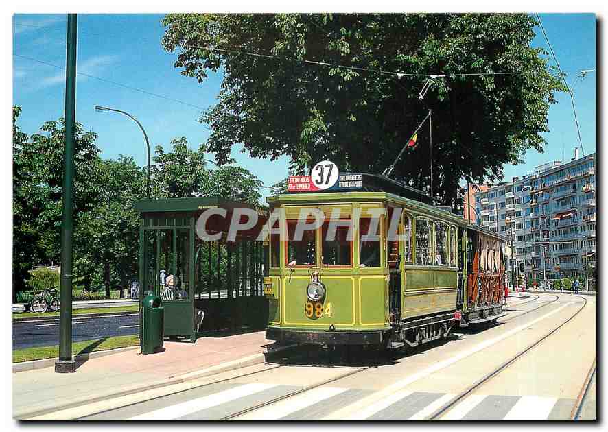 CPM MTUB Bruxelles Train 984 + 301 avenue de Tervuerent a l'arret du boulevard de la Woluwe