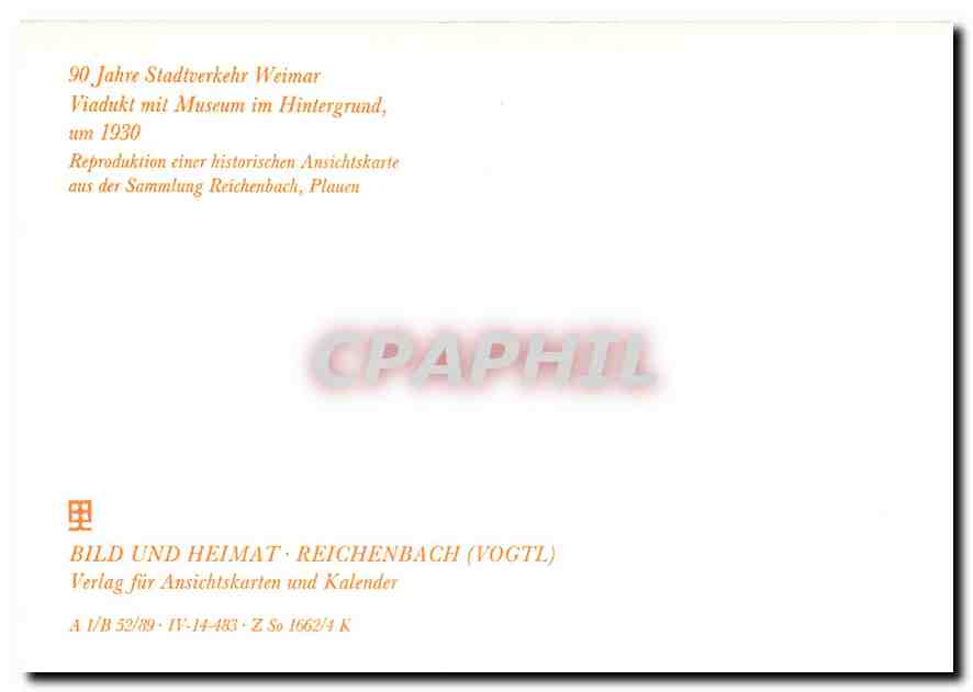 CPM Weimar — Rückseite