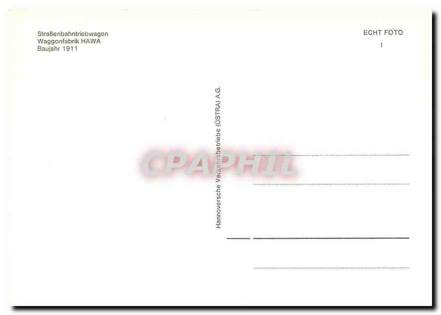 CPM Strasenbahntriebwagen  — Verso