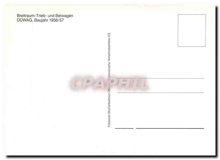CPM Breitaum Trieb und Beiwagen  — Rückseite
