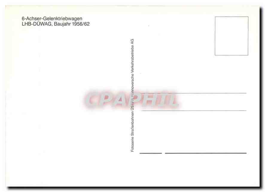 CPM Achser Gelenktriebwagen  — Rückseite