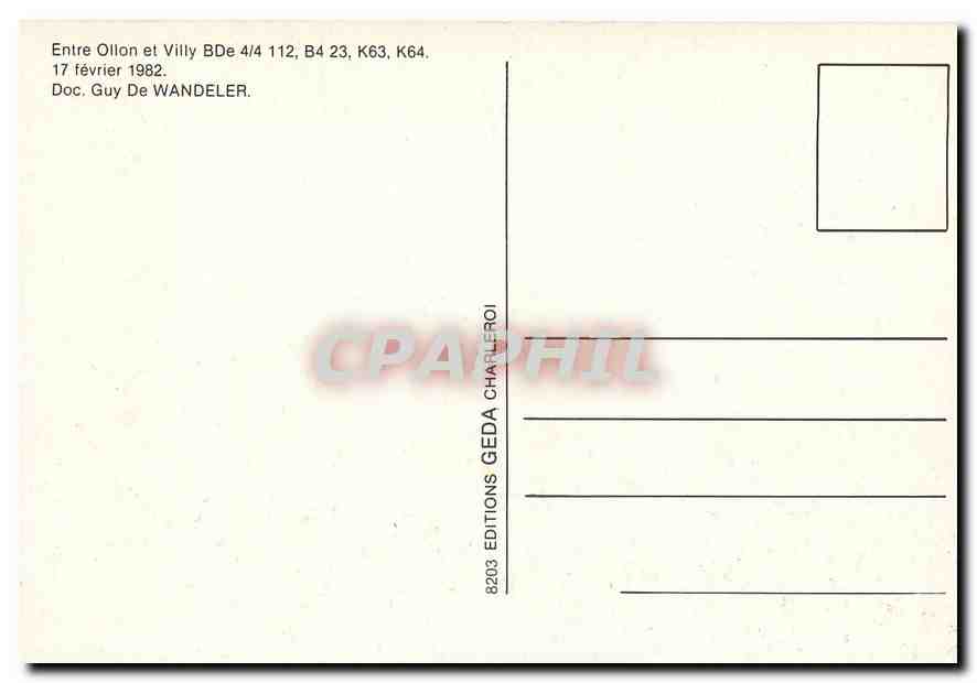 CPM Aigle Ollon Monthey Champery — Verso
