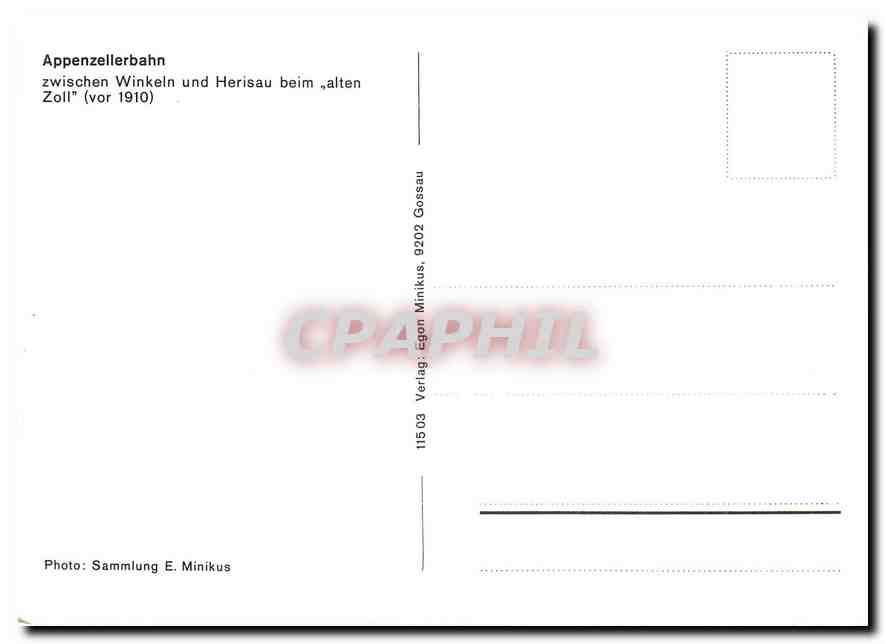 CPM Appenzellerbahn  — Rückseite
