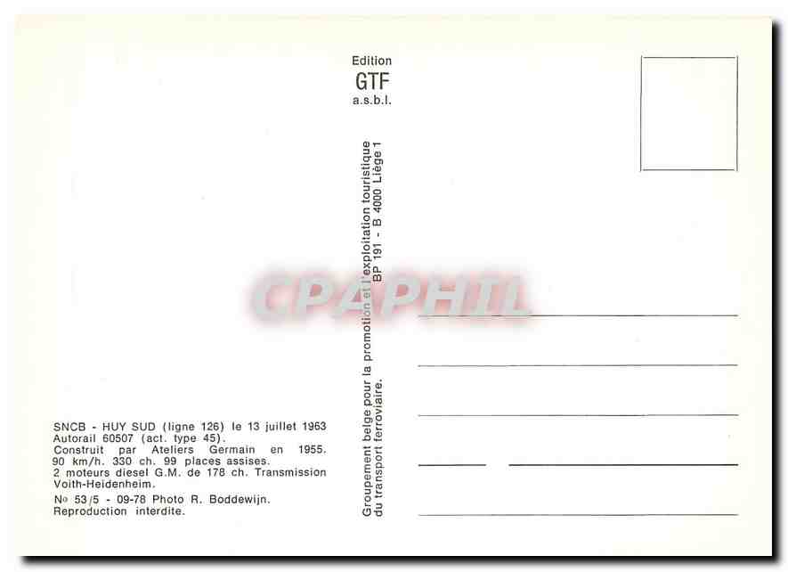 CPM Huy Sud Auotrail 60507 — Verso
