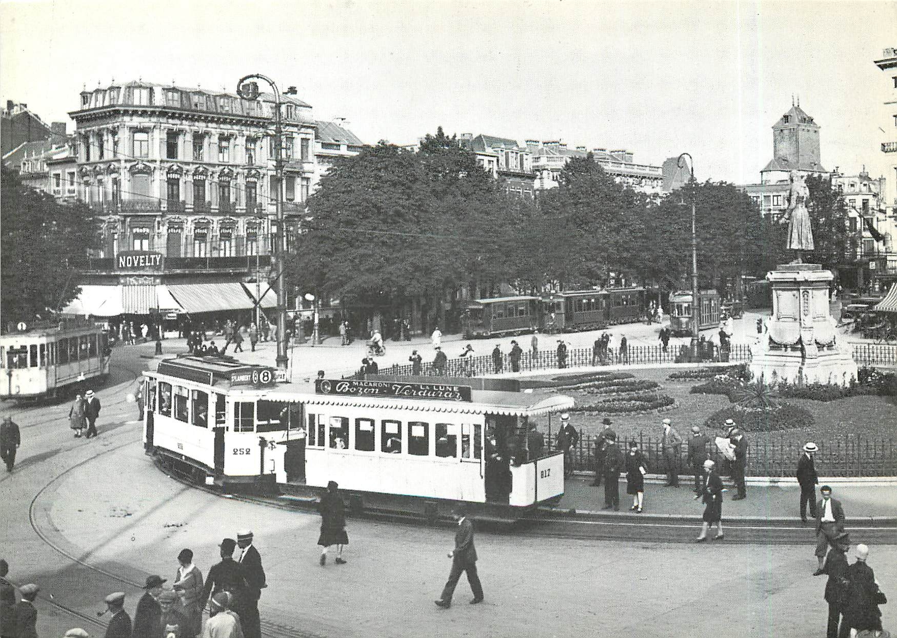 CPM Tule Liege Tule Liege Place du theatre en 1929