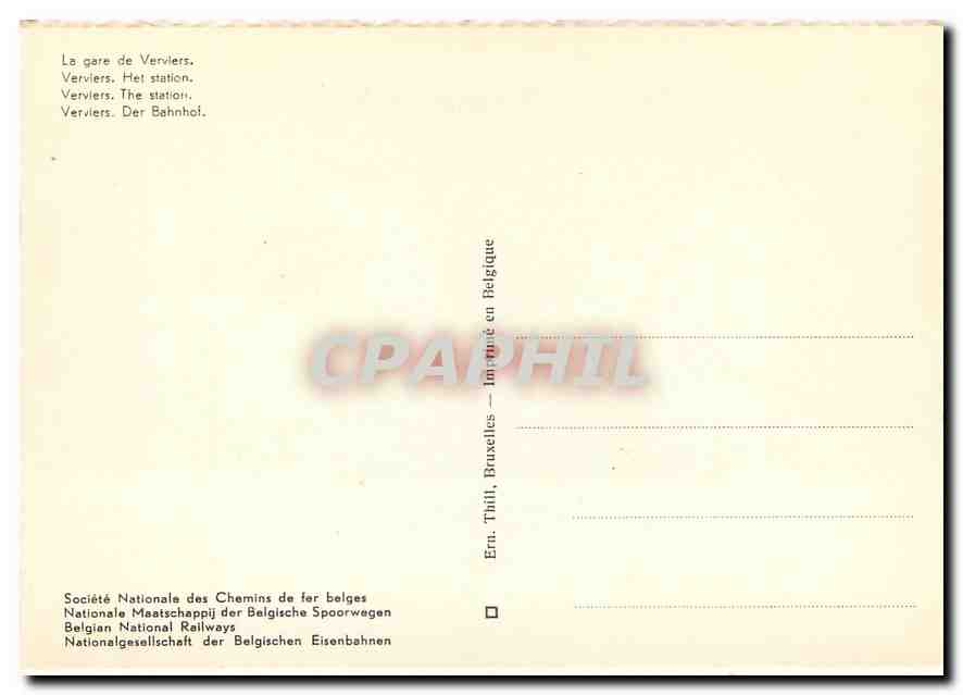 CPM Verviers The station  — Verso