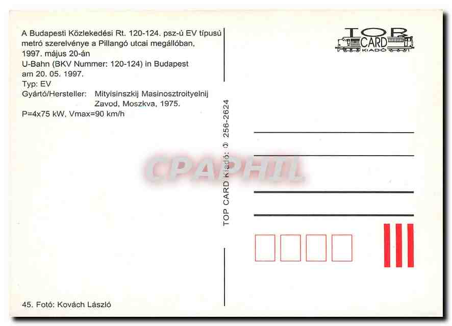 CPM Budapesti  — Rückseite