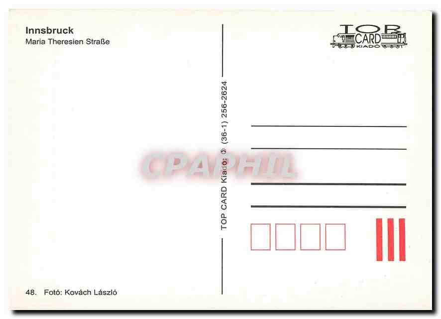 CPM Innsbruck Maria Thereseine Stresse — Verso