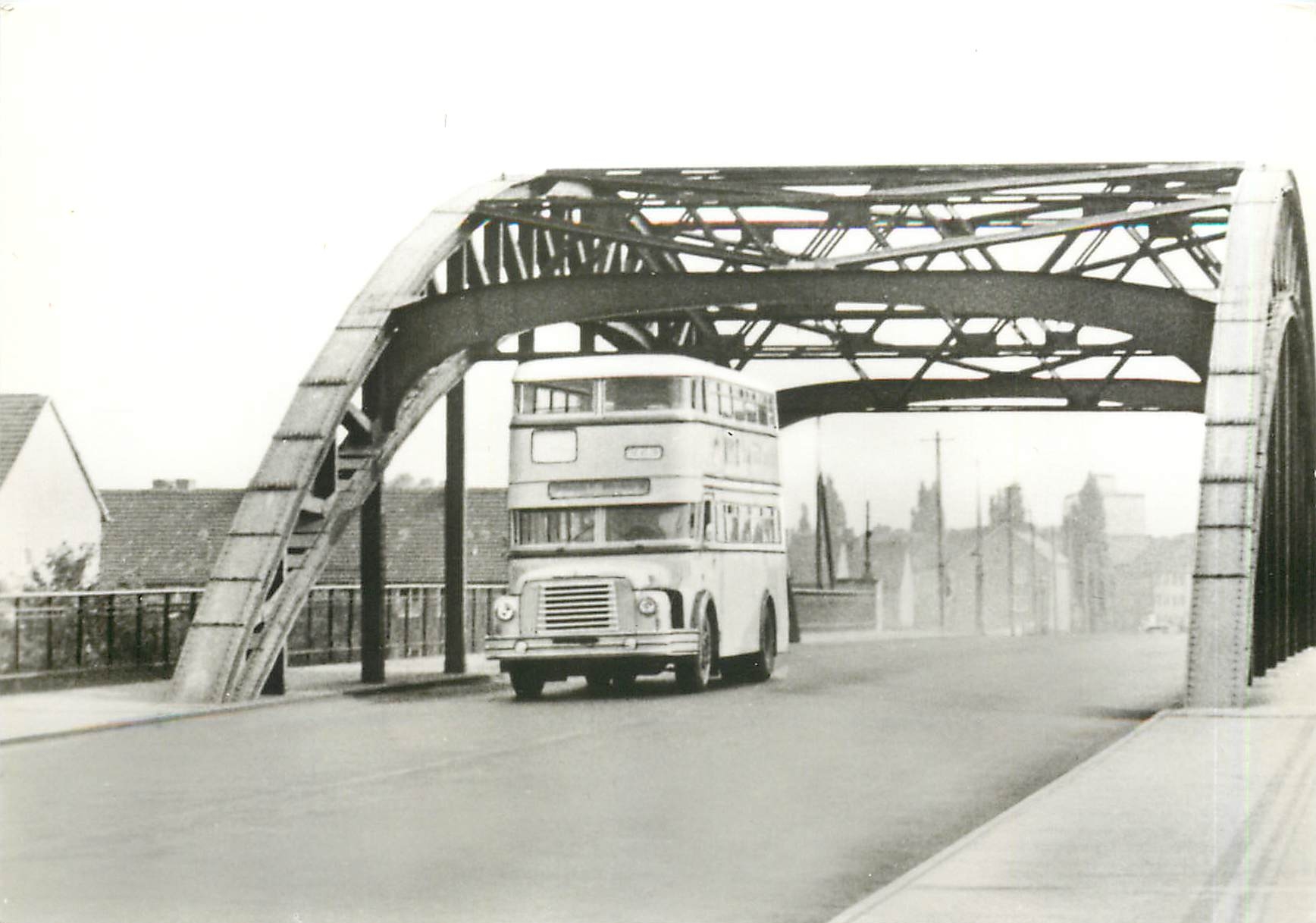 CPM Berlin Doppelstockbus aud der Westringbrucke Do 56 VEB Ernst Grube Werdau
