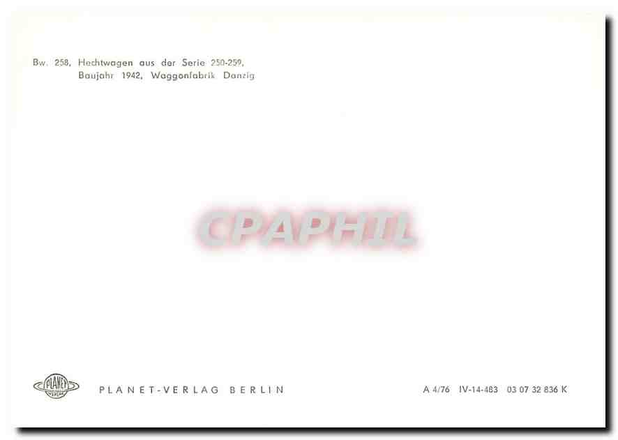 CPM Danzig — Rückseite