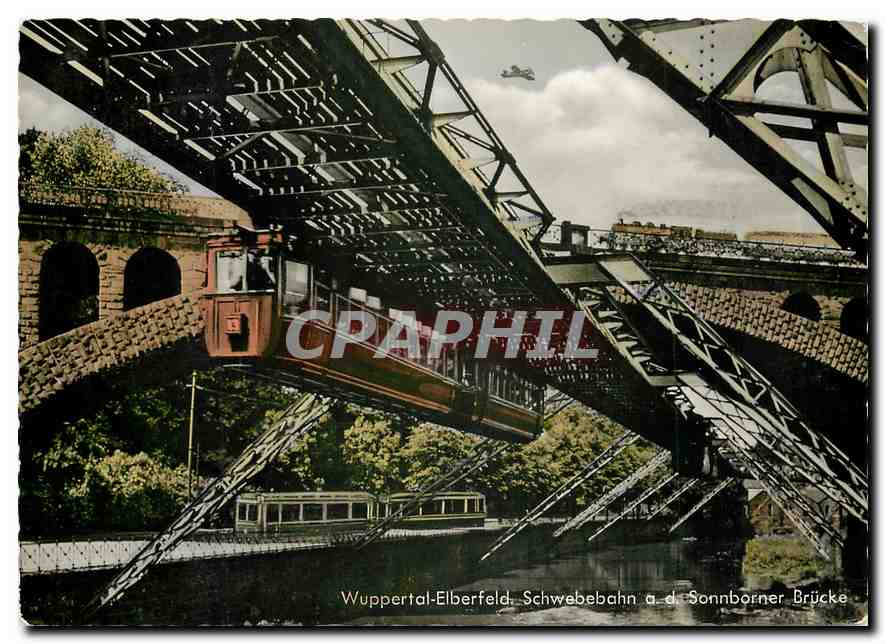 CPM Wuppertal Elberfeld Schwebebahn ad Sonnborner Brucke 