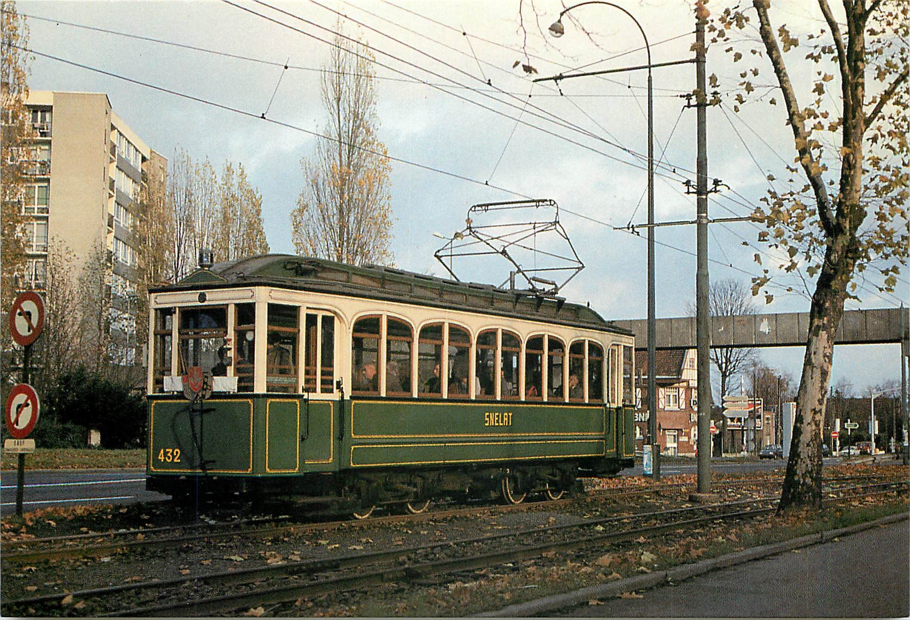 CPM Motrice 432 ELRT Electrique Lille Roubaix Tourcoing 