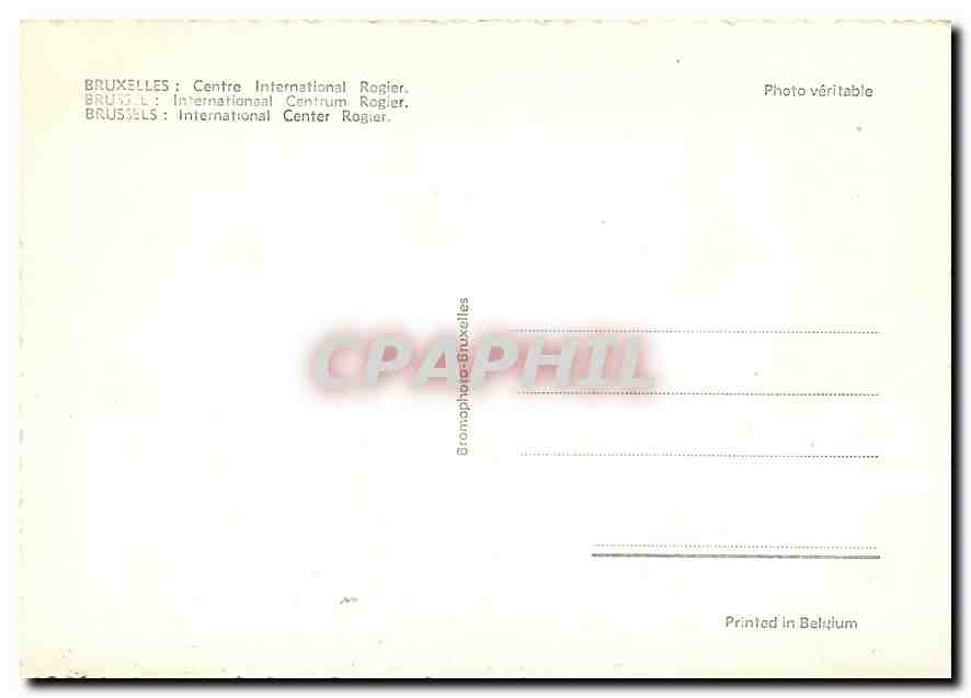 CPM Brussel International Centrum Rogier  — Verso