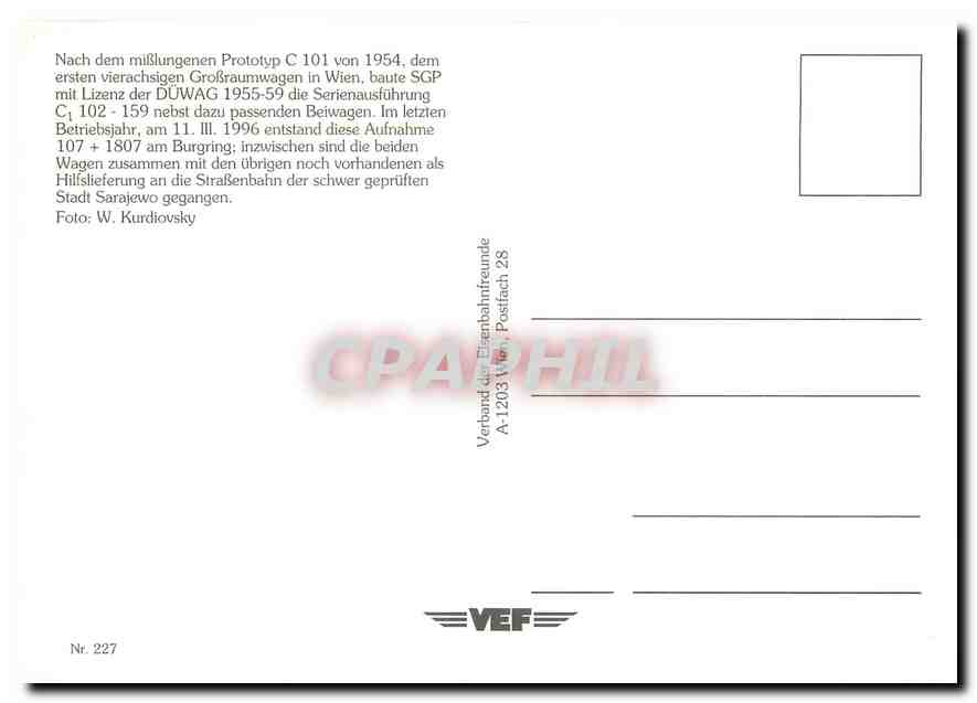 CPM Prototyp C 101  — Verso