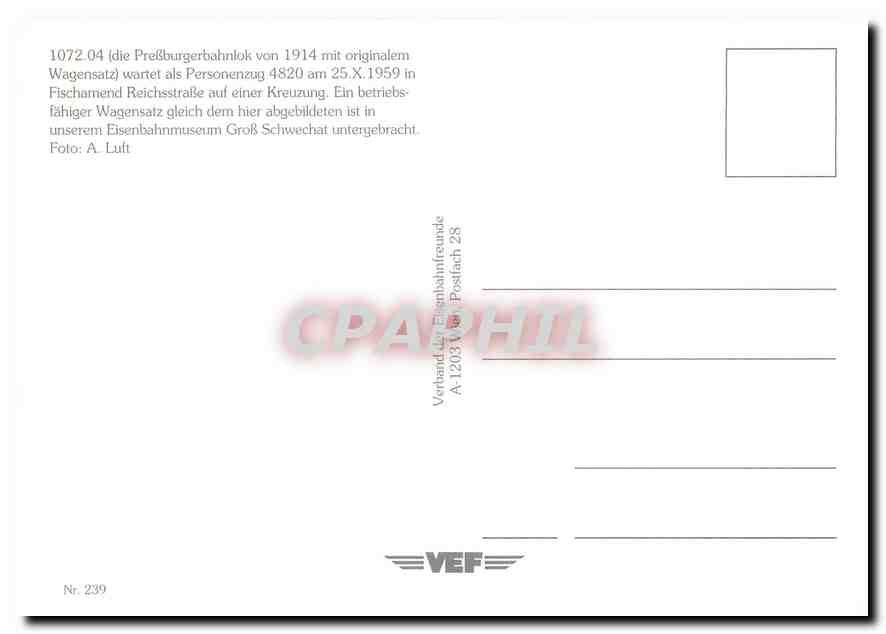 CPM Personenzug 4820  — Verso