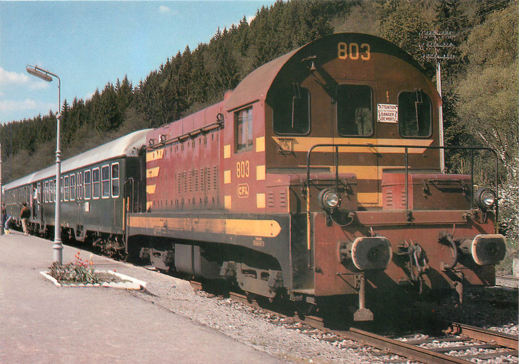 CPM Wanderer Sonderzug CFL 803 Clervaux BoBo Diesel Electrique 