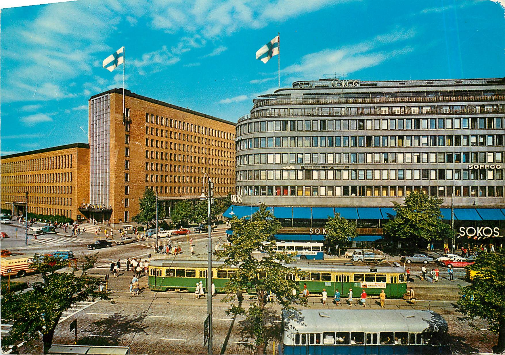CPM Helsinki Suomi Finland The Main Post Office Sokos Department Store 