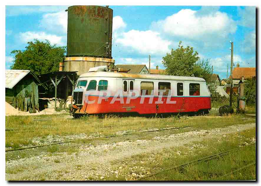 CPM Chemin de Fer Departementaux de Seine et Marne Autorail Billard A80D 