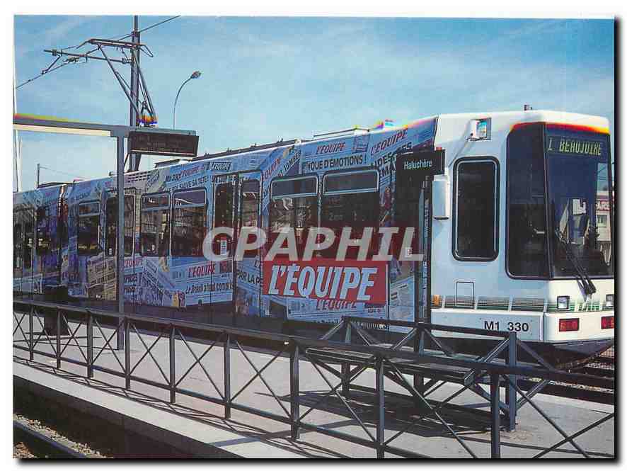 CPM Habillage specifique tramway a l occasion de la coupe de monde 1998 Rame 330 