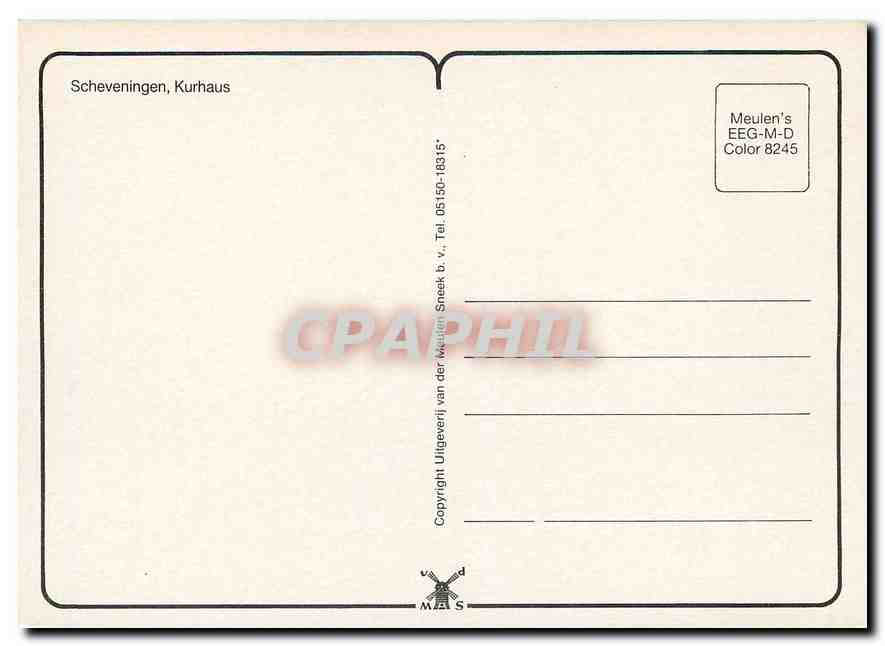 CPM Scheveningen Kurhaus  — Verso