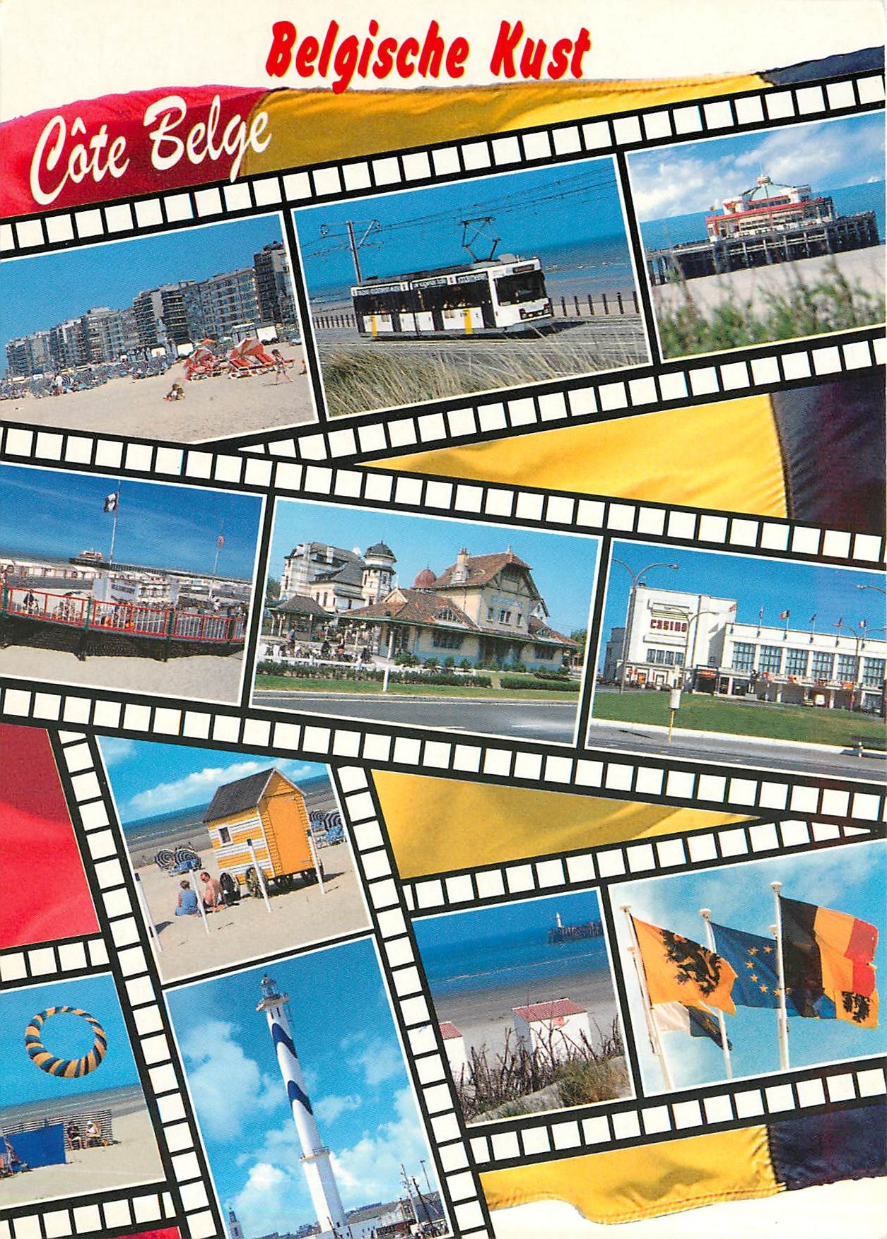 CPM Belgique Kust Greetings from 