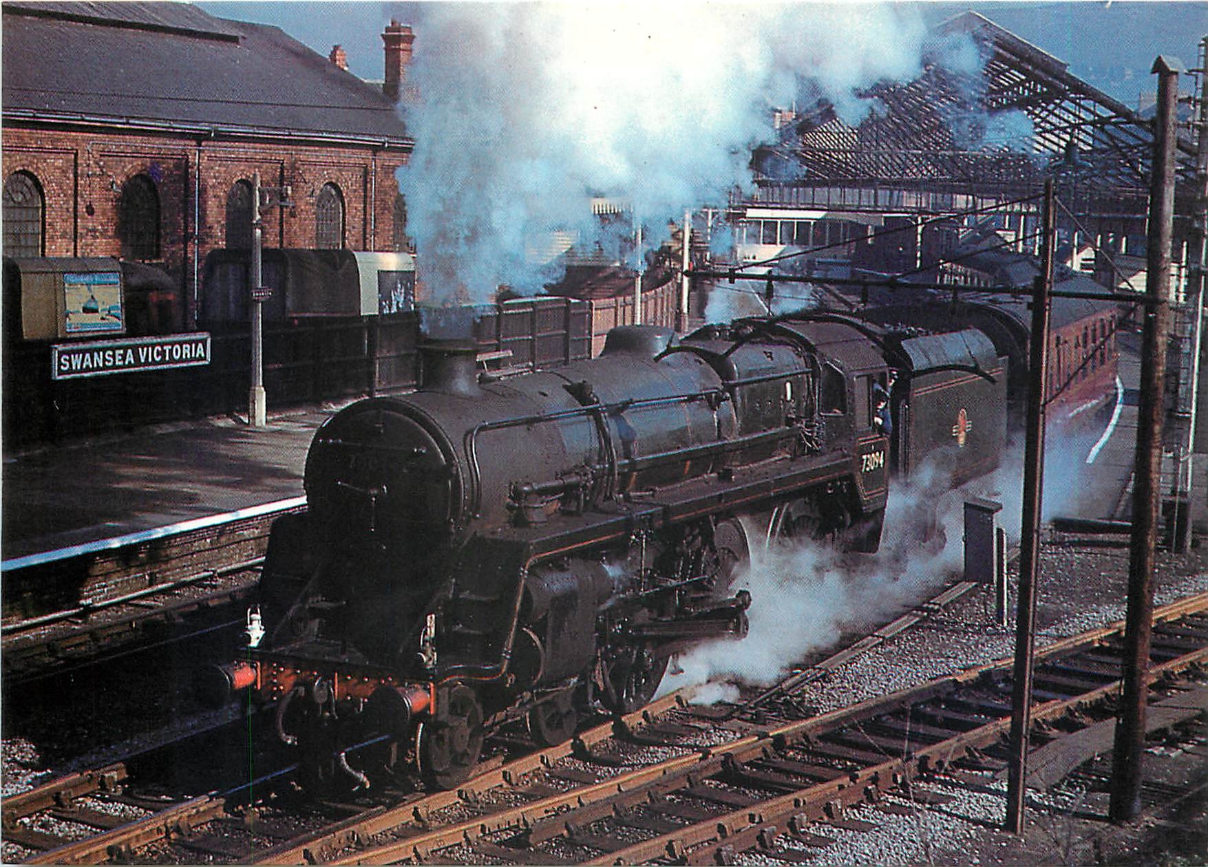 CPM This train from Swansea Victoria to Shewsbury is headed by a Class 5 engine LMS Black 5 