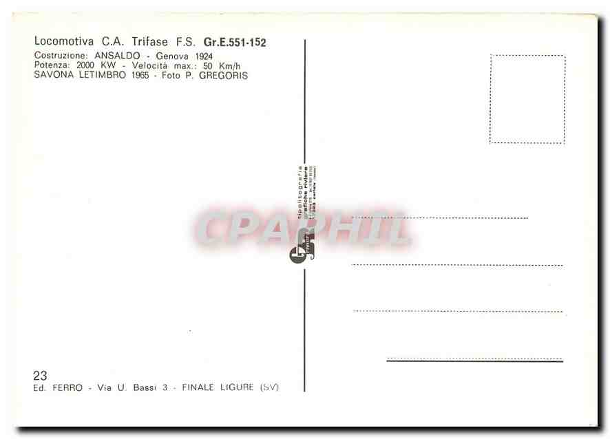 CPM Locomotive CA Trifase FS  — Verso