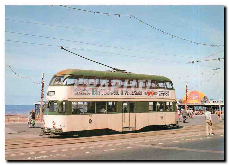 CPM Car no 702 is one of 27 streamlined dd trams built for Blackpool in 1934 