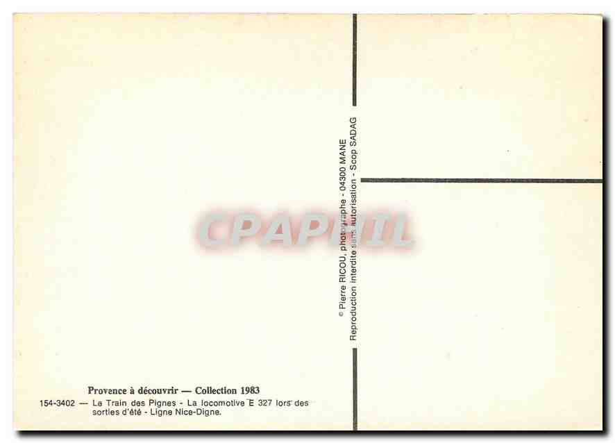 CPM Locomotive E 327  — Verso