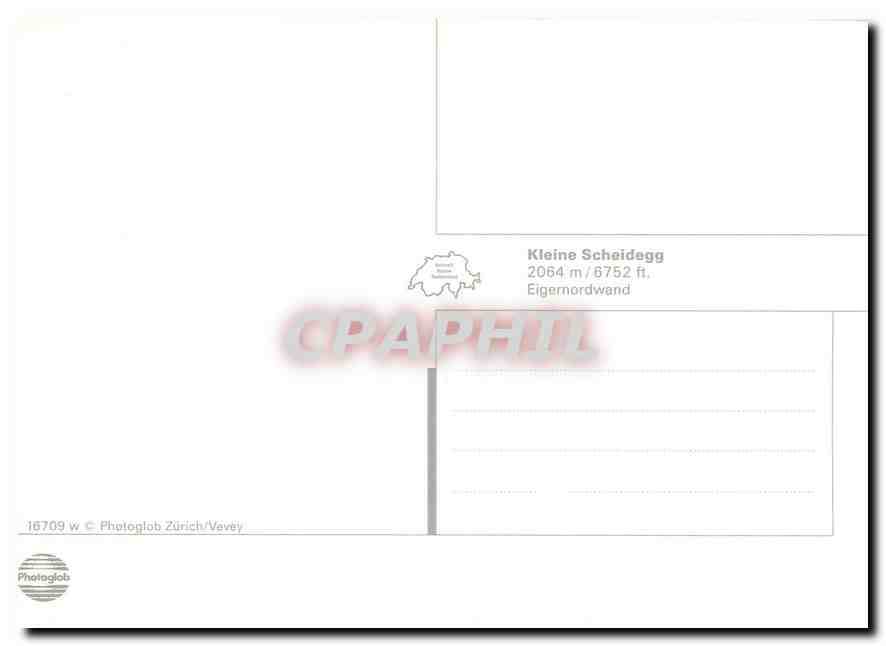 CPM Switzerland Kleine Scheidegg  — Verso