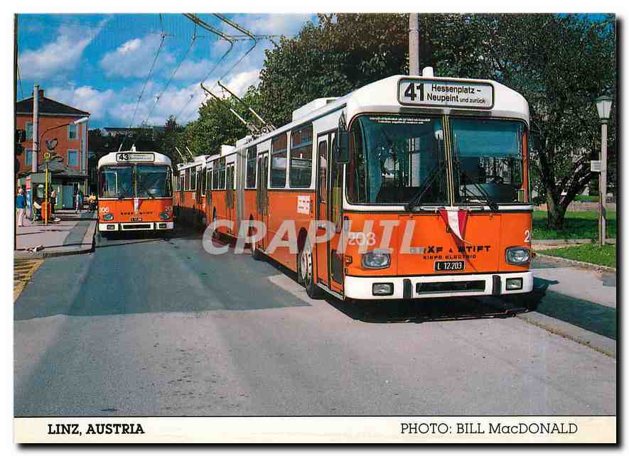 CPM Linz Austria Graf Stoft Kiepe Electric Articulated Trolley bus 