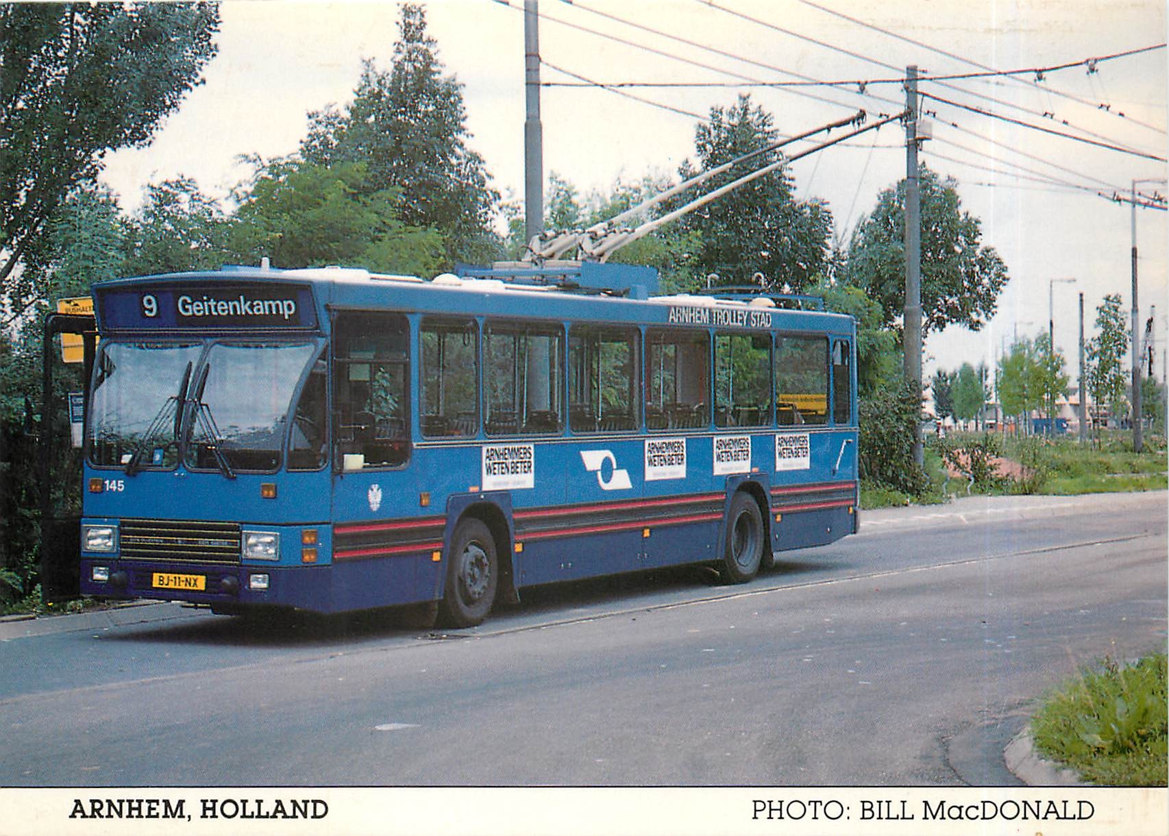 CPM Arnhem Holland Den Oudsten Kiepe B79T 560 Trolley Bus 