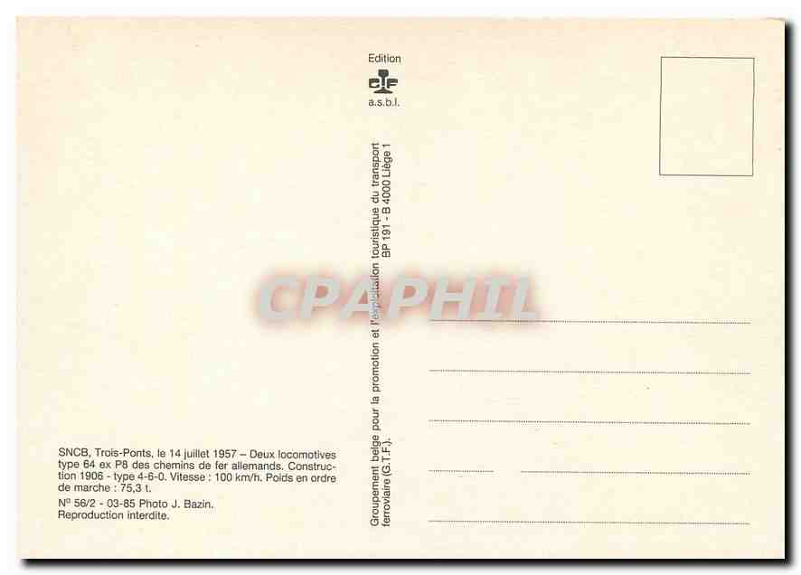 CPM Locomotives type 64 ex P8  — Verso