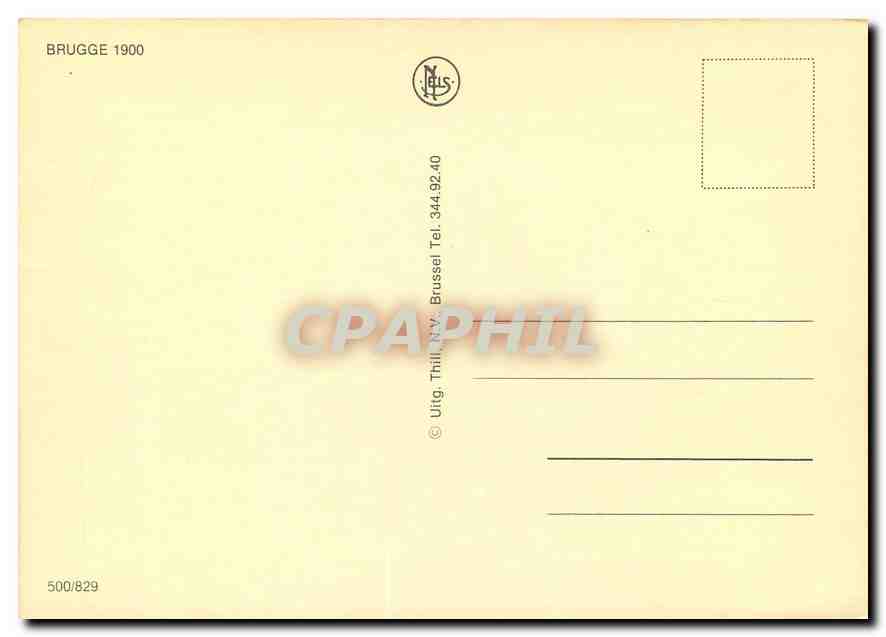CPM Bruges La Gare  — Verso