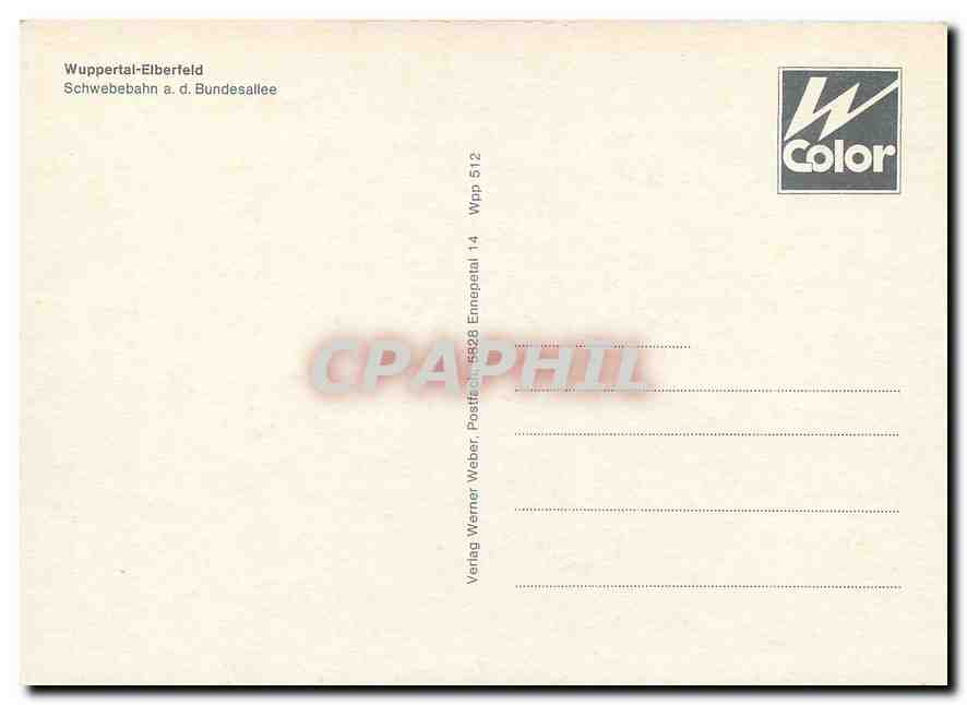 CPM Wuppertal Elberfeld  — Verso