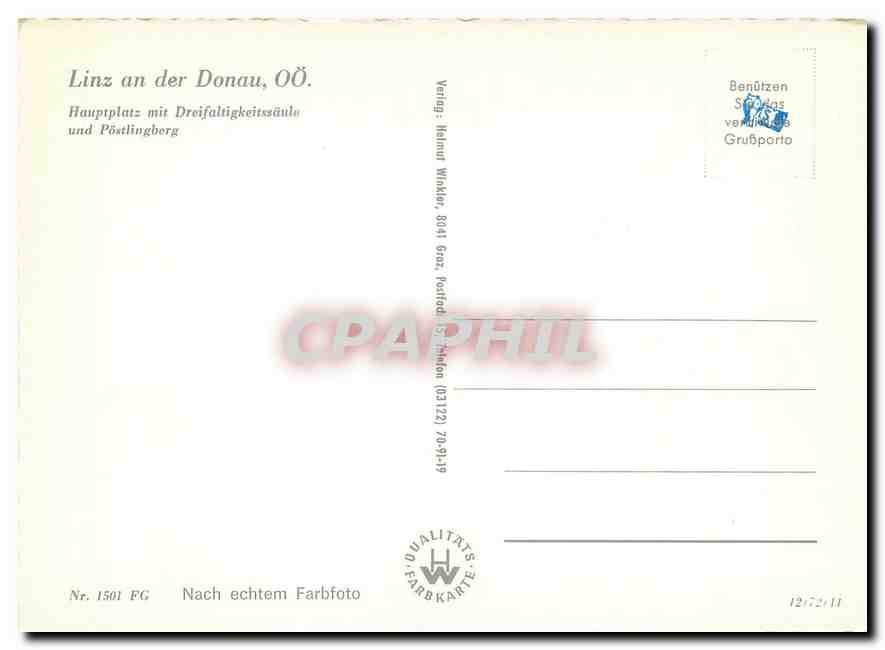 CPM Linz an der Donau  — Verso