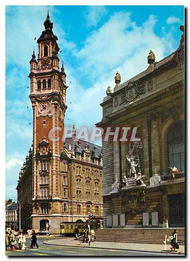 CPM Lille Nord Le Theatre et la Bourse 